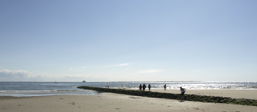 Strand beim Ferienhaus in Norderney